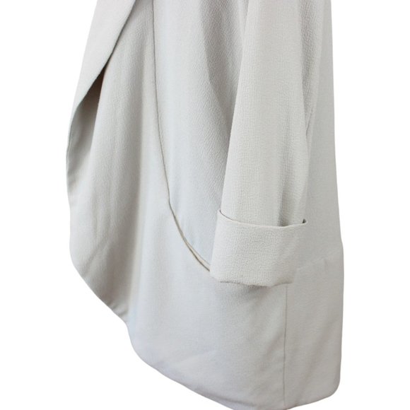 Aritzia Wilfred Chevalier Crete Jacket Size 4 Grey Shawl Collar Blazer D201 - Picture 5 of 9